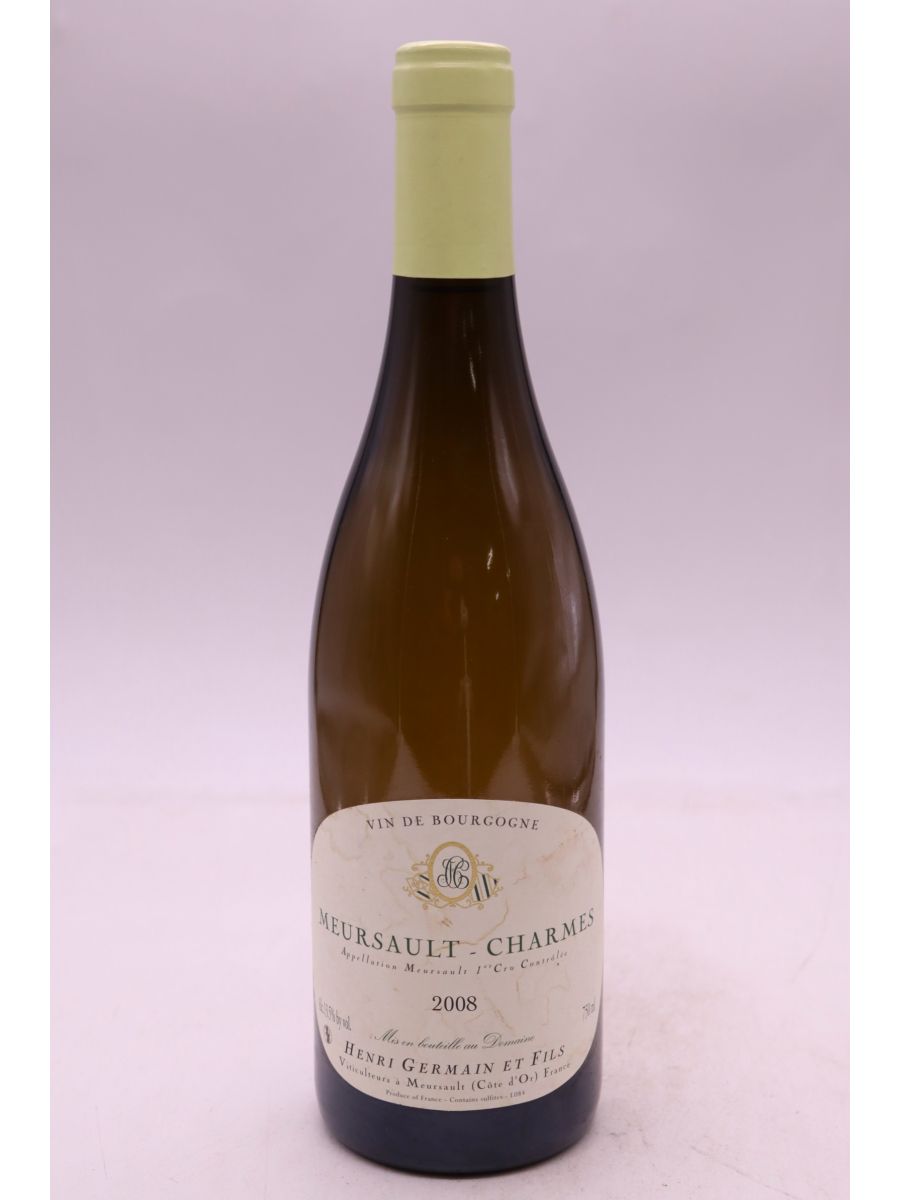 photo du vin Henri Germain Meursault 1er Cru les Charmes 2008