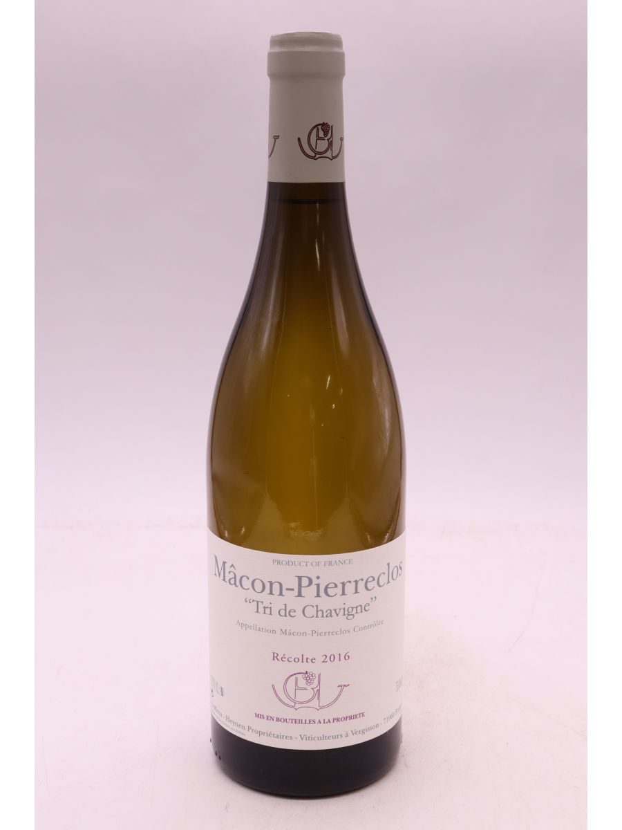 photo du vin Guffens Heynen Mâcon Pierreclos Tri de Chavigne 2016
