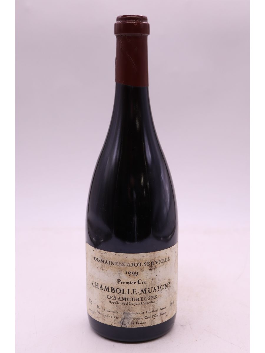 vue du vin Amiot Servelle Chambolle Musigny 1er Cru les Amoureuses 1999 Promo