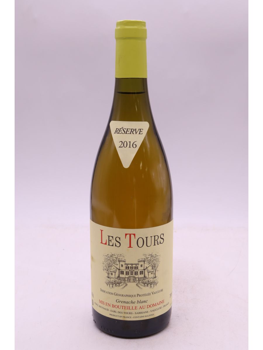 photo du vin Domaine des Tours les Tours Grenache Blanc 2016