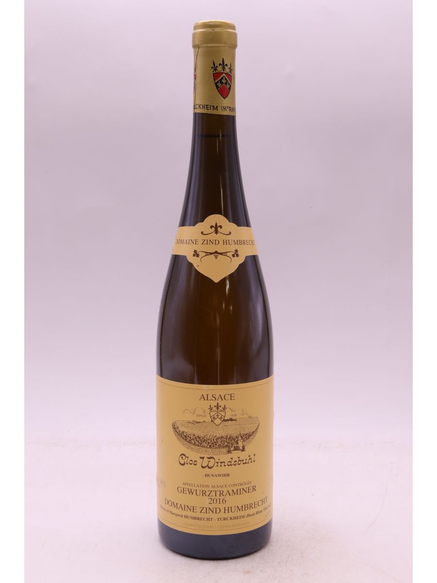 vue du vin Zind Humbrecht Alsace Gewurztraminer Clos Windsbuhl 2016