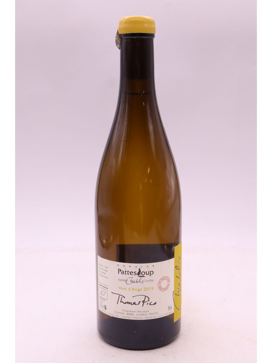 photos du vin Pattes Loup Chablis Vent d’Ange Mise Tardive 2019