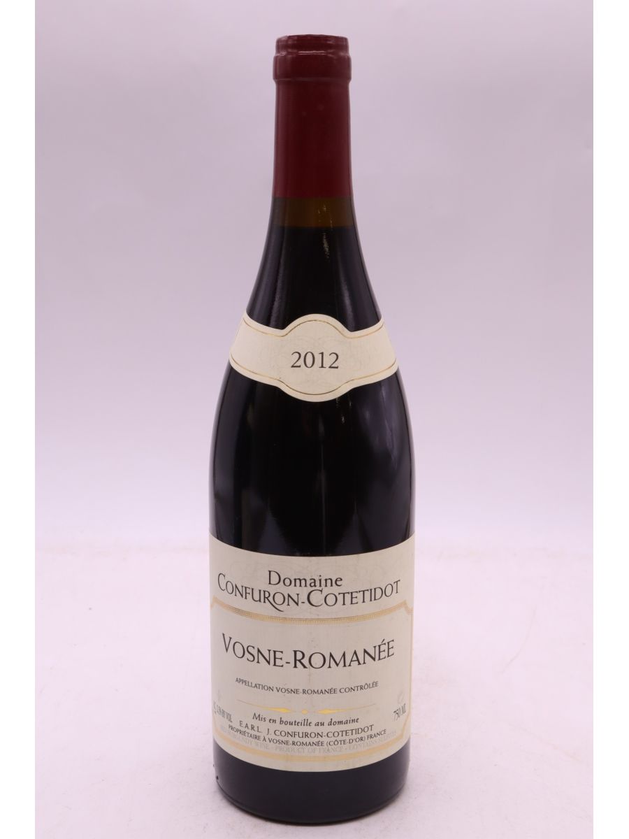 photo du vin Confuron Cotetidot Vosne Romanée 2012
