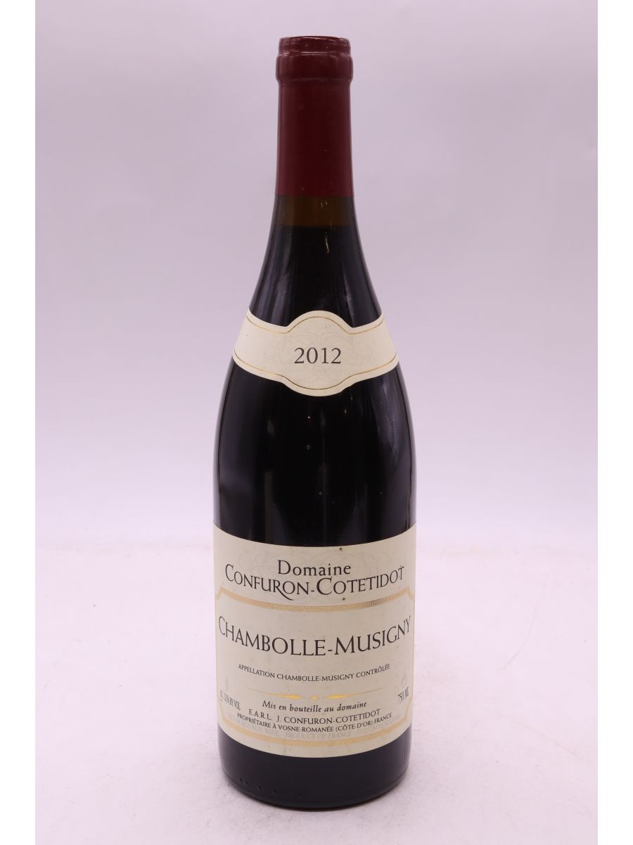 capture du vin Confuron Cotetidot Chambolle Musigny 2012