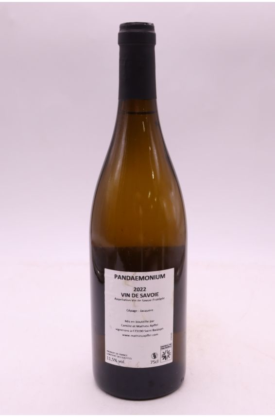 Camille et Mathieu Apffel Vin de Savoie Pandémonium 2022