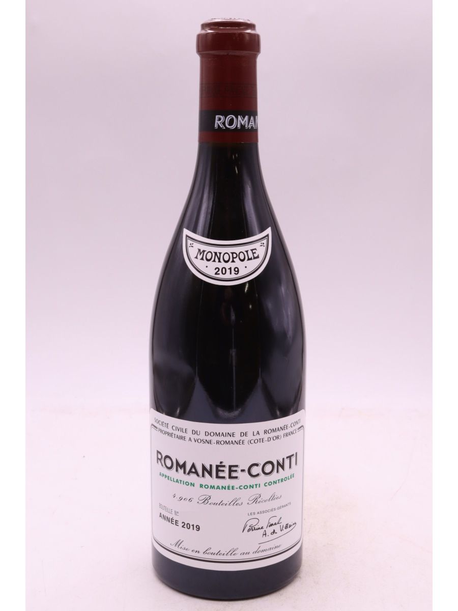 photos du vin Romanée Conti 2019