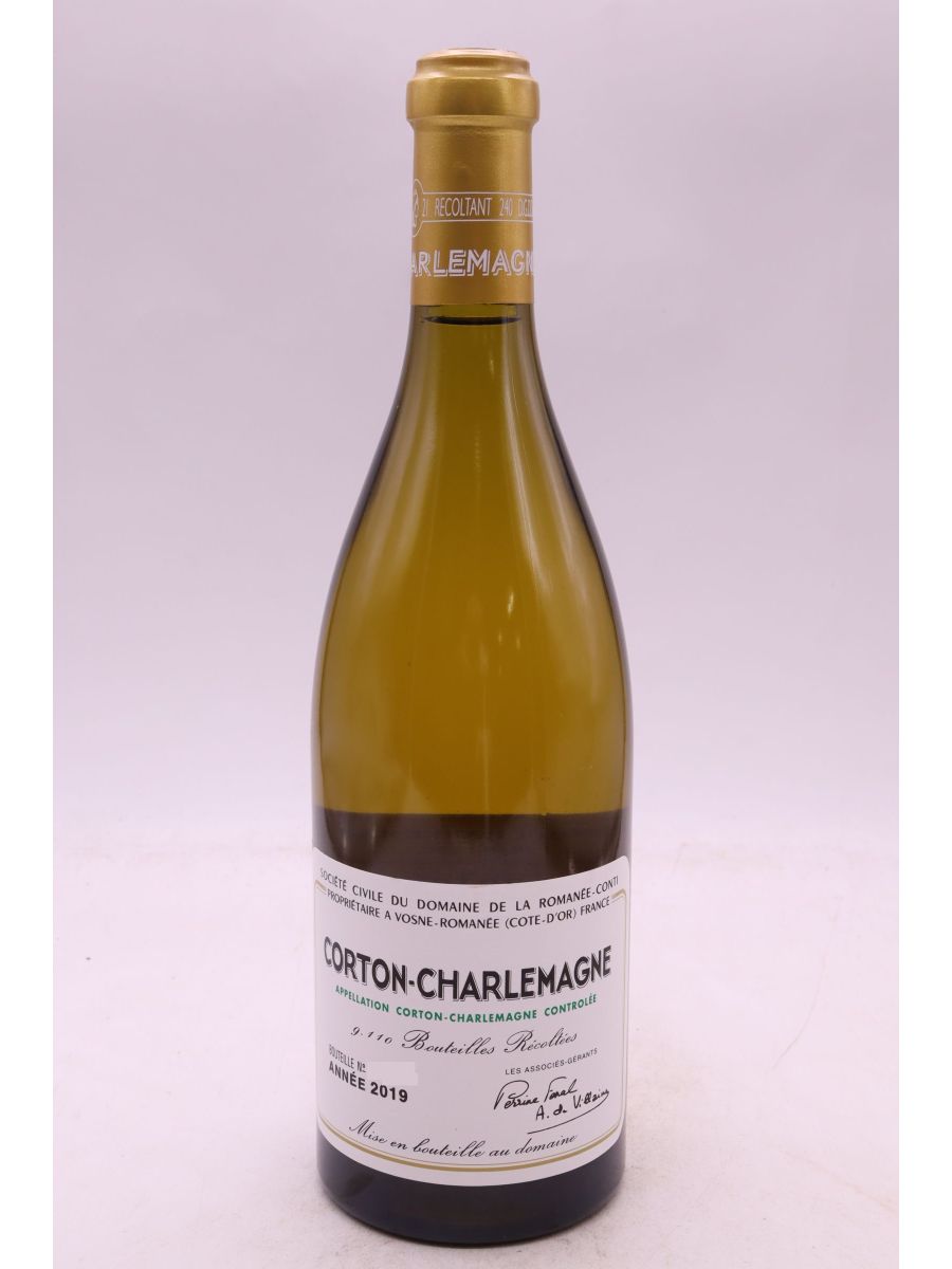 vue du vin Romanée Conti Corton Charlemagne 2019