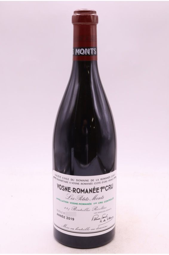 Romanée Conti Vosne Romanée 1er cru Les Petits Monts 2019