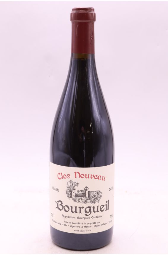 Bel Air Bourgueil Clos Nouveau 2021