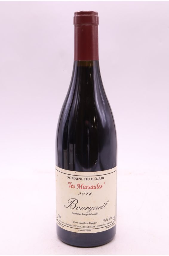 Bel Air Bourgueil Les Marsaules 2016