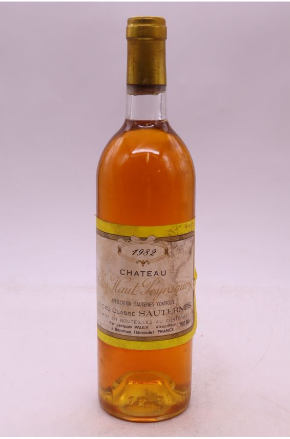 Clos Haut Peyraguey 1982