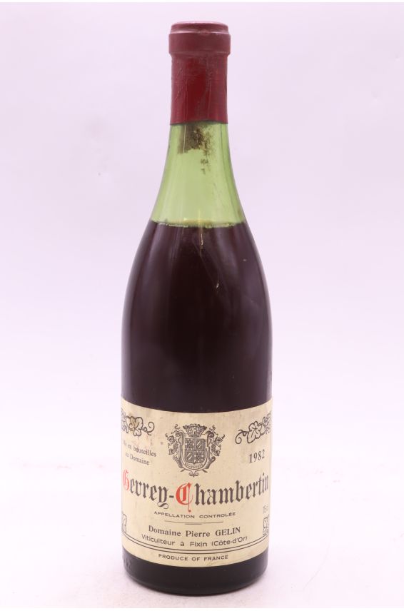 Pierre Gelin Gevrey Chambertin 1982 - PROMO -20% !