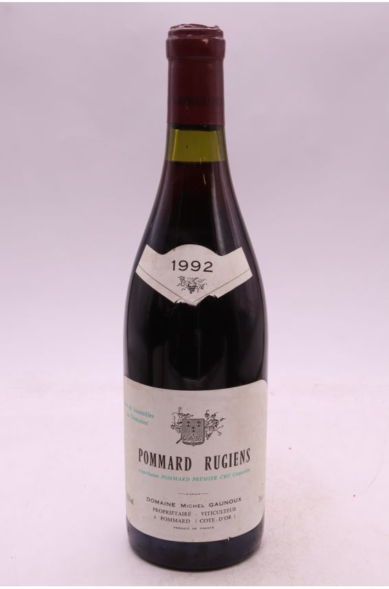 Michel Gaunoux Pommard 1er cru Les Rugiens 1992