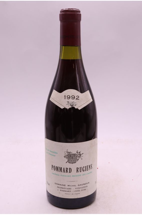 Michel Gaunoux Pommard 1er cru Les Rugiens 1992