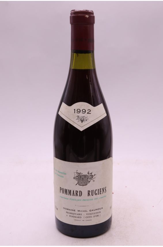 Michel Gaunoux Pommard 1er cru Les Rugiens 1992