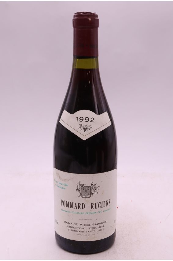 Michel Gaunoux Pommard 1er cru Les Rugiens 1992