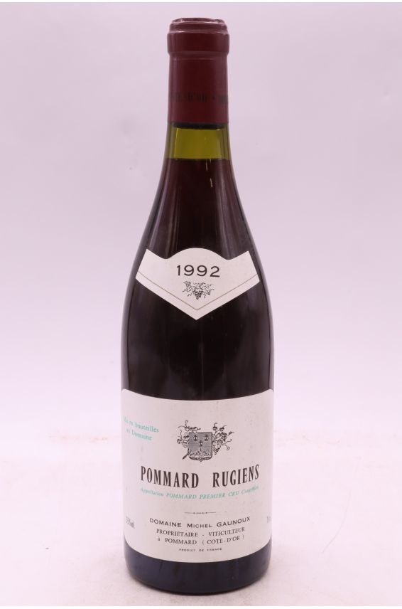 Michel Gaunoux Pommard 1er cru Les Rugiens 1992