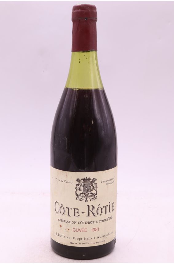 René Rostaing Côte Rôtie 1981 - PROMO -20% !