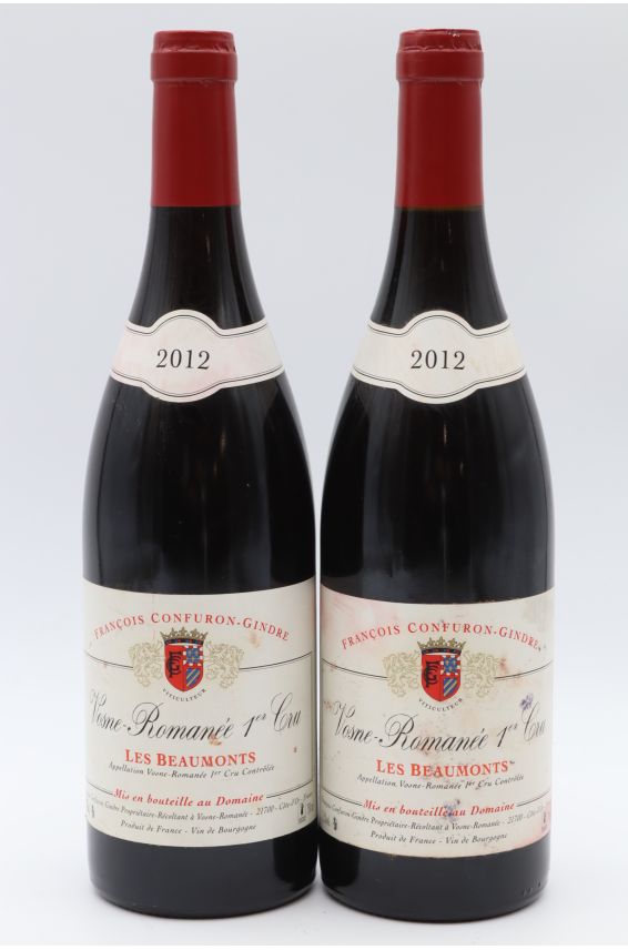 Confuron Gindre Vosne Romanée 1er cru Les Beaumonts 2012