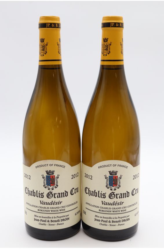 Jean Paul Droin Chablis Grand Cru Vaudésir 2012