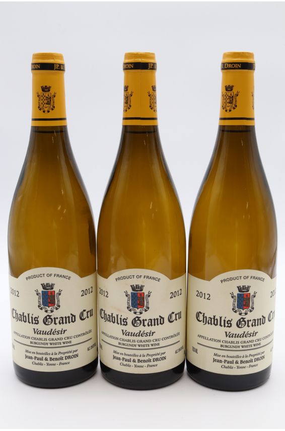 Jean Paul Droin Chablis Grand Cru Vaudésir 2012