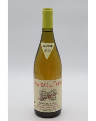 Château des Tours Côtes du Rhône Grande Réserve 2010 blanco