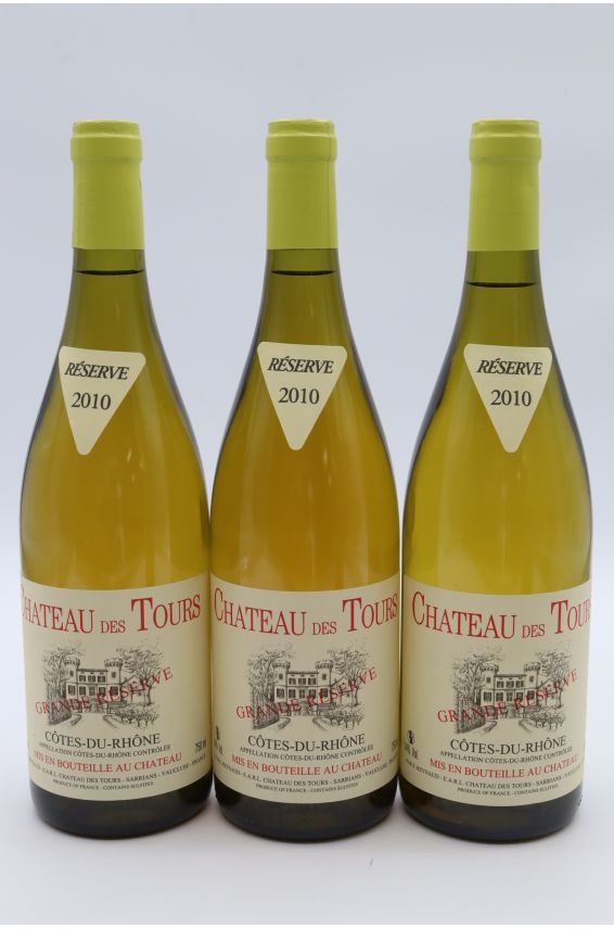 Château des Tours Côtes du Rhône Grande Réserve 2010 blanco