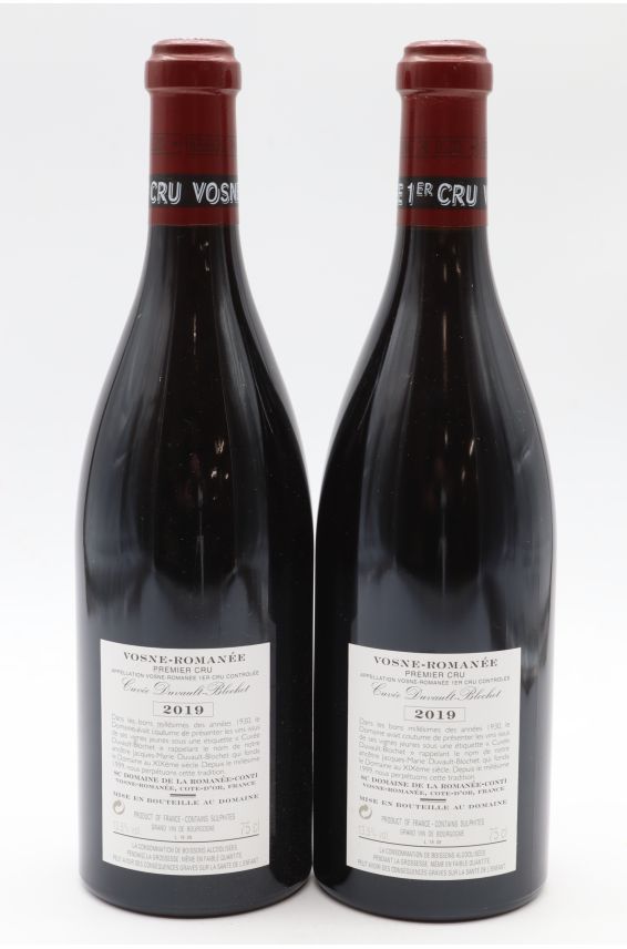 Romanée Conti Vosne Romanée 1er cru Duvault Blochet 2019