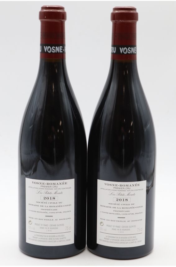 Romanée Conti Vosne Romanée 1er cru Les Petits Monts 2018
