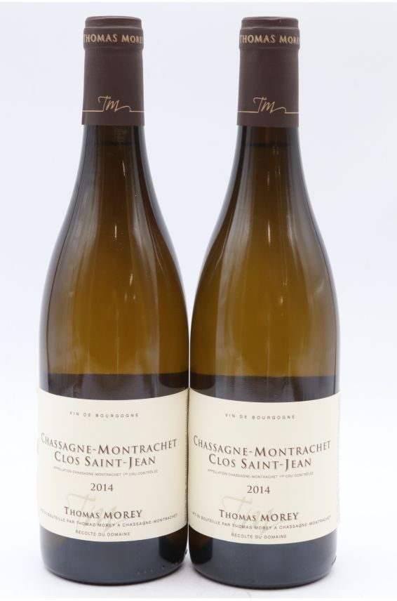 Thomas Morey Chassagne Montrachet 1er cru Clos Saint Jean 2014 Blanc
