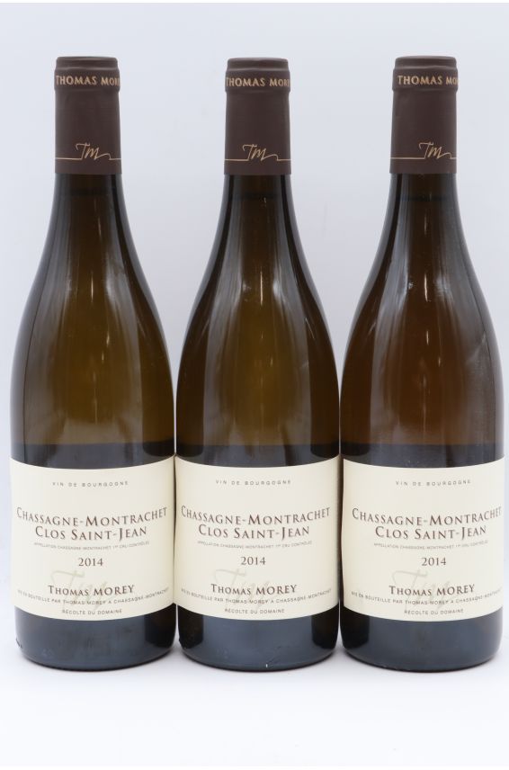 Thomas Morey Chassagne Montrachet 1er cru Clos Saint Jean 2014 Blanc
