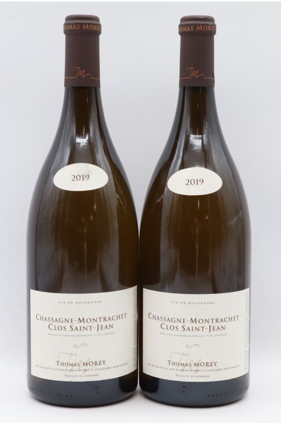Thomas Morey Chassagne Montrachet 1er cru Clos Saint Jean 2019 Blanc Magnum