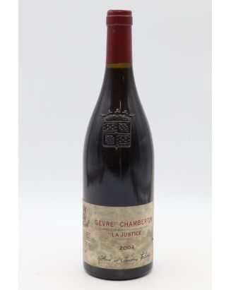 Gilbert et Christine Felettig Gevrey Chambertin La Justice 2004 - PROMO -5% !