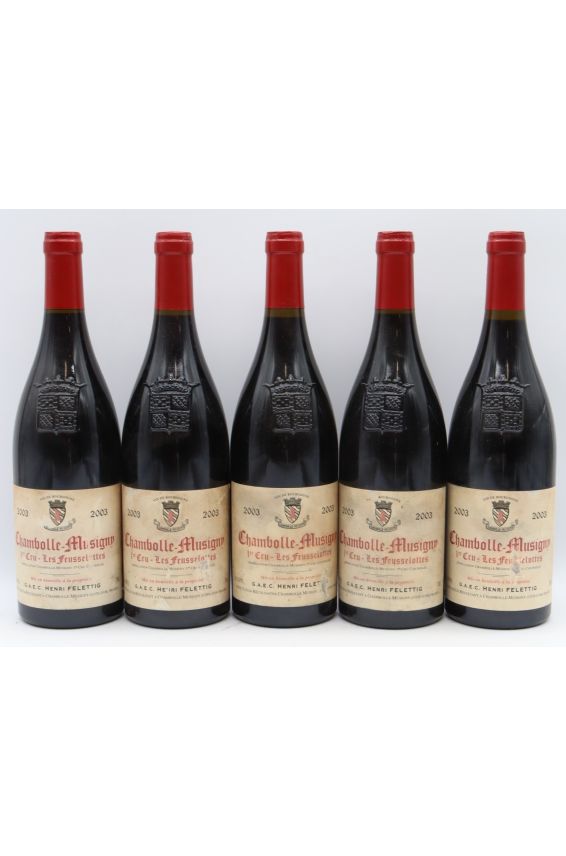 Henri Felettig Chambolle Musigny 1er cru Les Feusselottes 2003 - PROMO -5% !