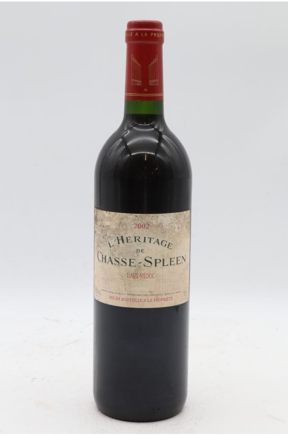 L'Héritage de Chasse Spleen 2002 - PROMO -5% !