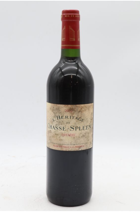 L'Héritage de Chasse Spleen 2002 - PROMO -5% !