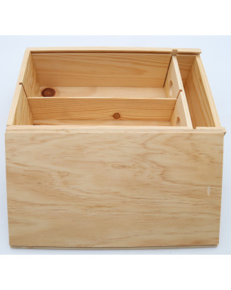 Confezione regalo - Cassetta in legno per 2 bottiglie