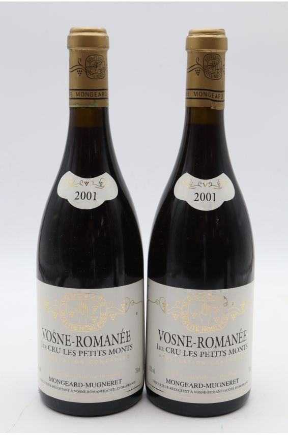 Mongeard Mugneret Vosne Romanée 1er cru Les Petits Monts 2001