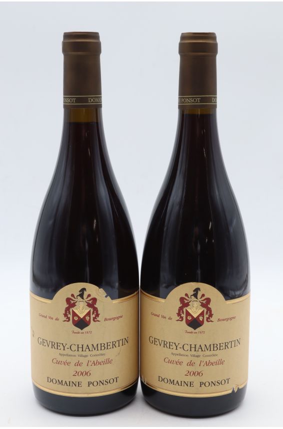 Ponsot Gevrey Chambertin Cuvée de l'Abeille 2006