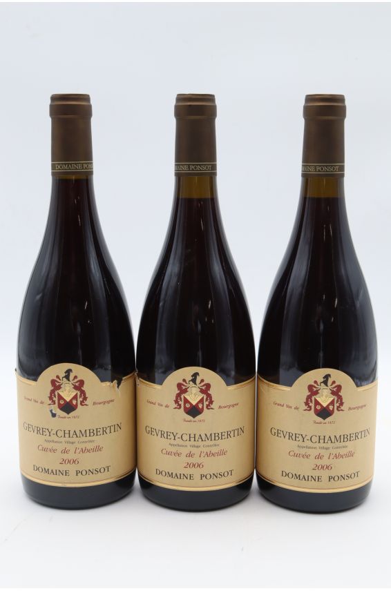Ponsot Gevrey Chambertin Cuvée de l'Abeille 2006