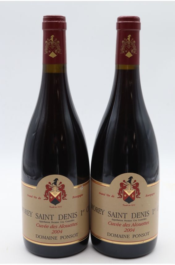 Ponsot Morey Saint Denis 1er cru Cuvée des Alouettes 2004