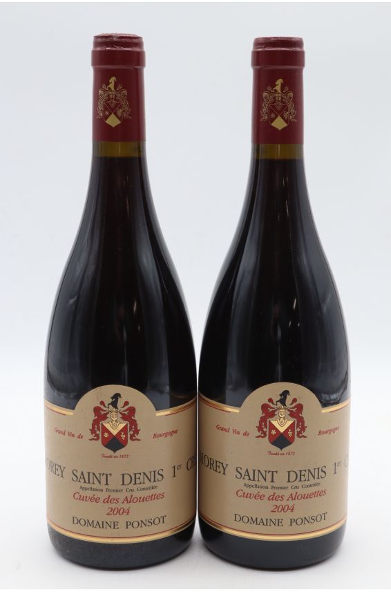 Ponsot Morey Saint Denis 1er cru Cuvée des Alouettes 2004