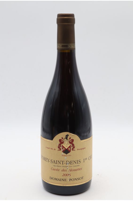 Ponsot Morey Saint Denis 1er cru Cuvée des Alouettes 2006