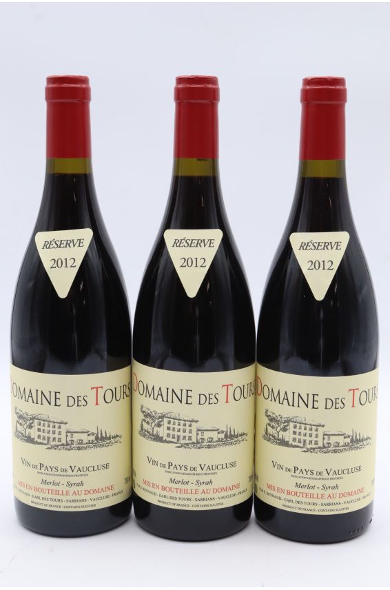 Domaine des Tours Merlot Syrah 2012
