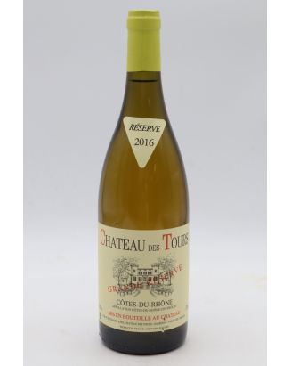 Château des Tours Côtes du Rhône Grande Réserve 2016 blanco