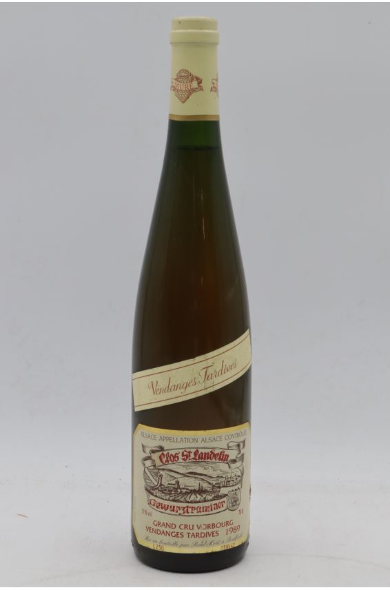 René Muré Clos St Landelin Alsace Grand cru Gewurztraminer Vorbourg Vendanges Tardives 1989