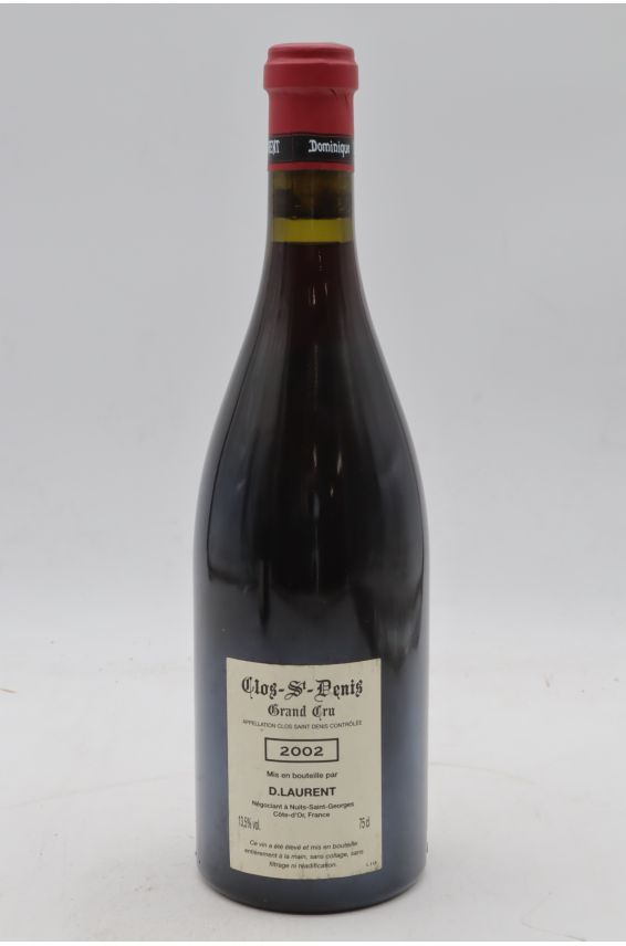 Dominique Laurent Clos Saint Denis Vinhas Velhas 2002
