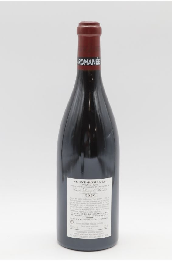 Romanée Conti Vosne Romanée 1er cru Duvault Blochet 2020