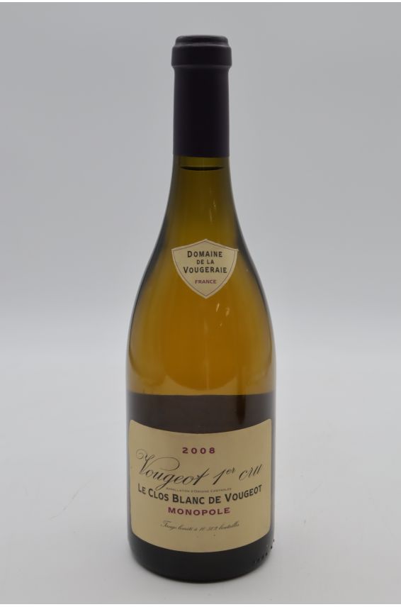 La Vougeraie Vougeot 1er cru Clos Blanc de Vougeot Monopole 2008 Blanc