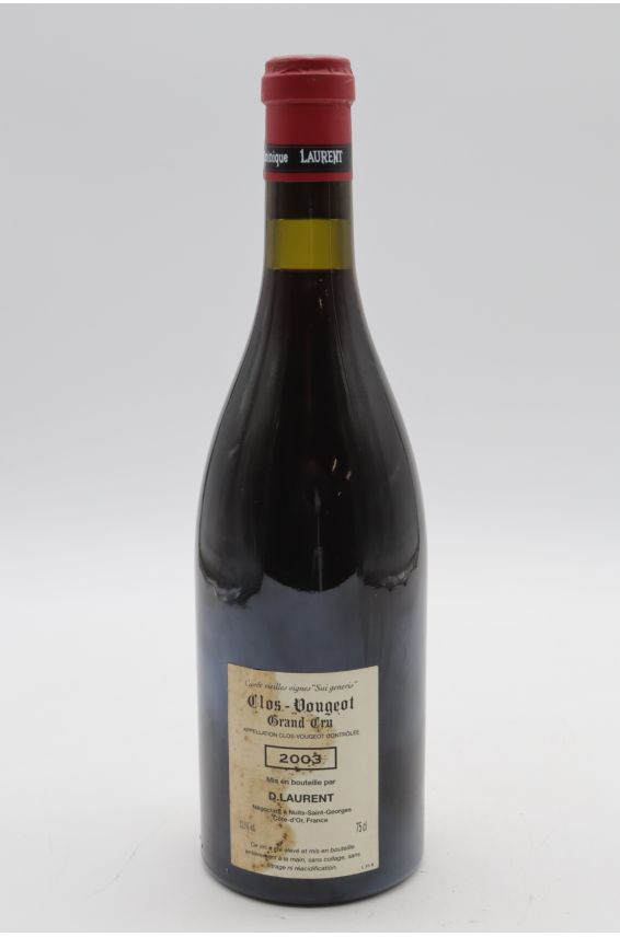 Dominique Laurent Clos Vougeot Sui Generis Vieilles Vignes 2003